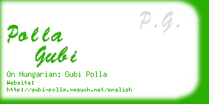 polla gubi business card
